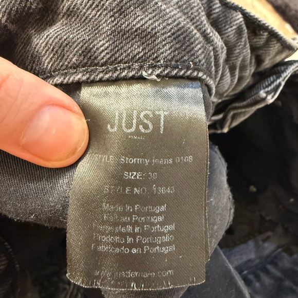 Just Female Black Straight Jeans Size 30 - Picture 6 of 6